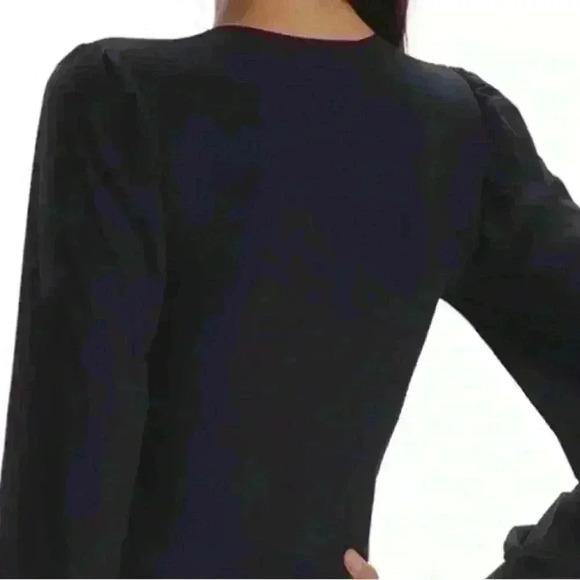 New Commando Butter Balloon Sleeve Bodysuit size small black - Picture 3 of 5